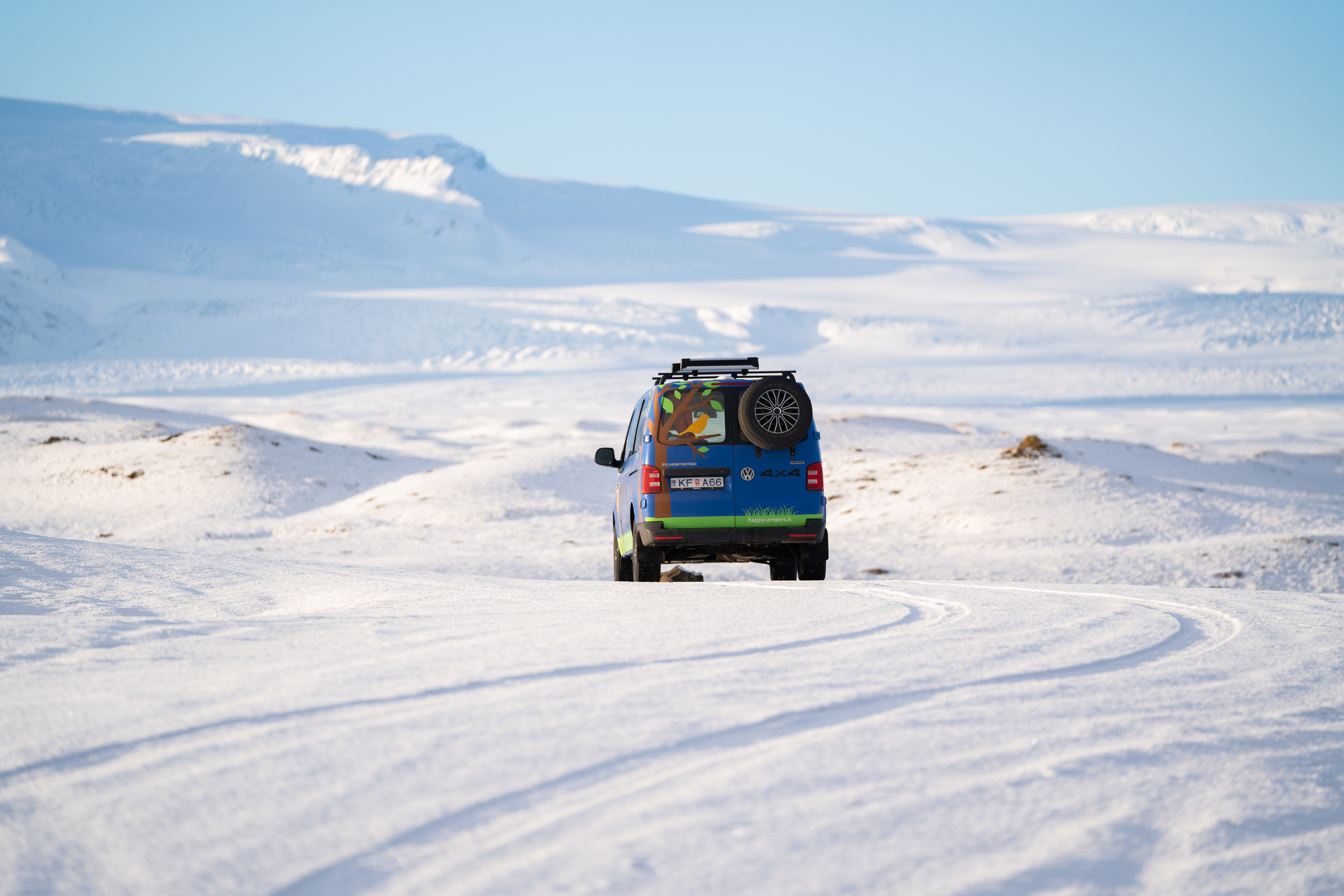 Car in snow terrain